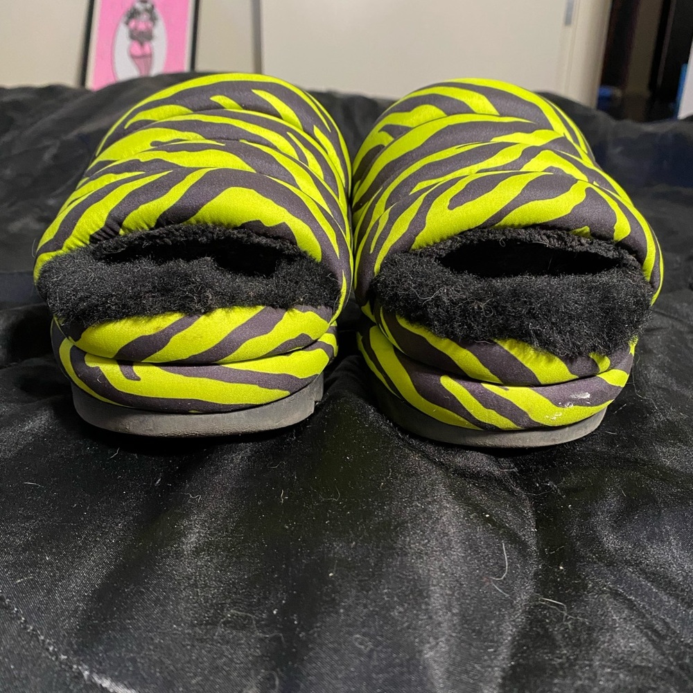 Platform Zebra Sandals Slip On Sandals